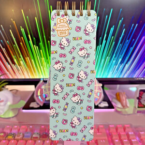 Hello Kitty Notepad Spiral Long Reporters List 2024 Sweet Celebration Sanrio
